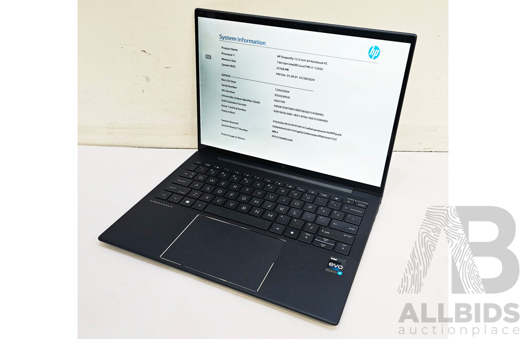 HP Dragonfly G4 Intel Core I7 13th Gen (1355U) 3.70GHz-5.00GHz 10-Core CPU 13.5-Inch Laptop