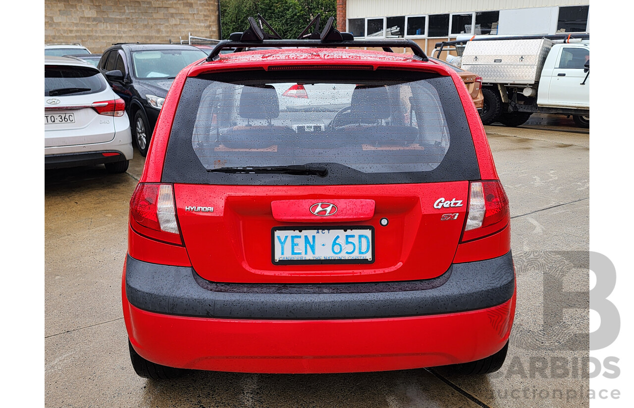 1/2006 Hyundai Getz 1.6 SXi TB UPGRADE 3d Hatchback Red 1.6L