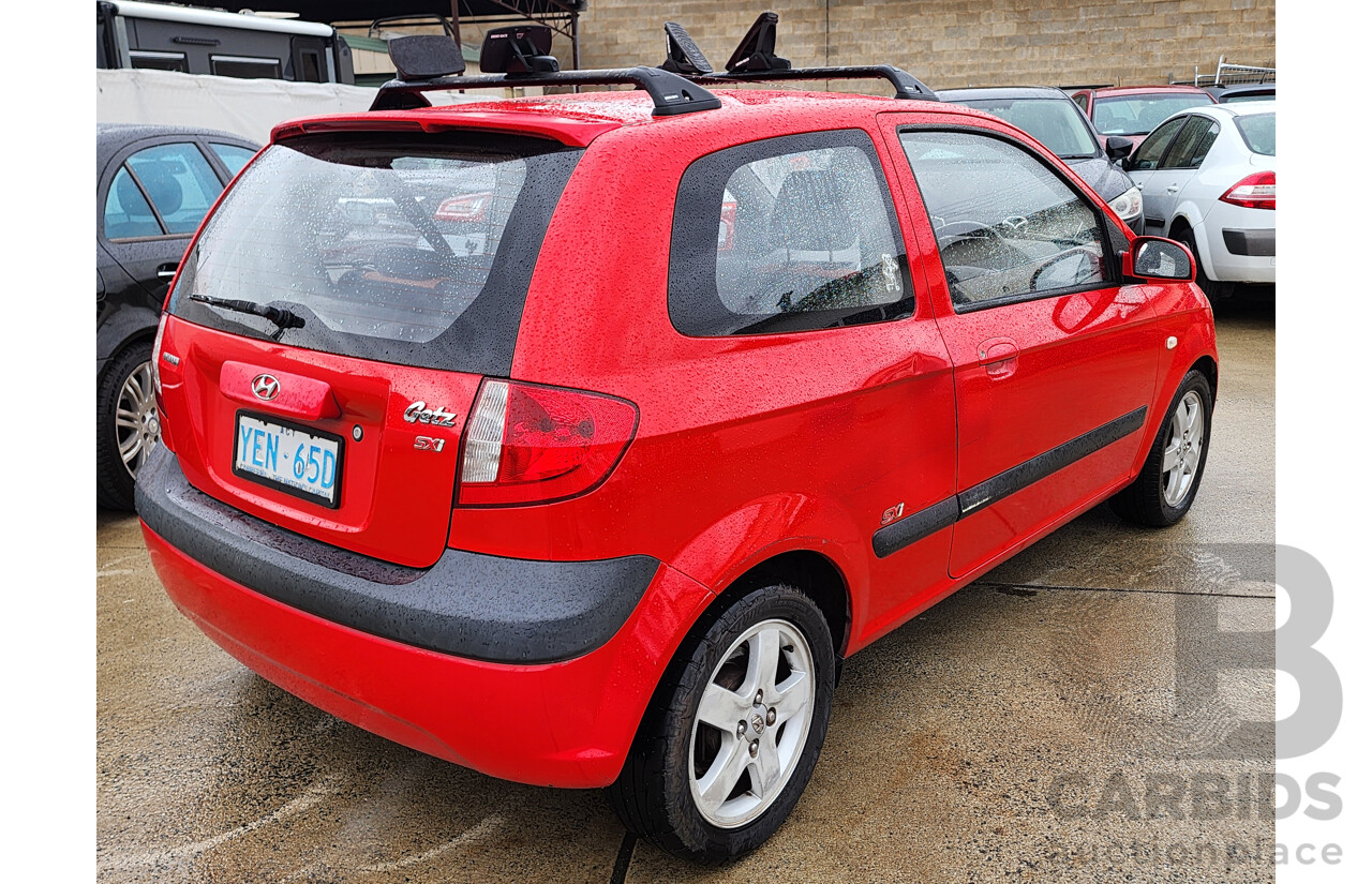 1/2006 Hyundai Getz 1.6 SXi TB UPGRADE 3d Hatchback Red 1.6L