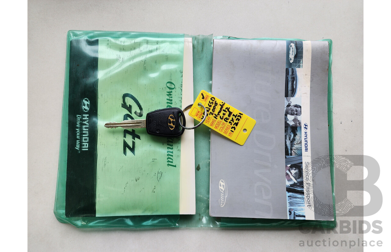 1/2006 Hyundai Getz 1.6 SXi TB UPGRADE 3d Hatchback Red 1.6L