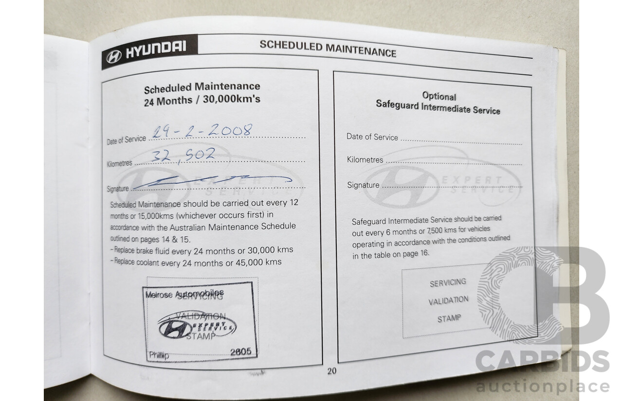 1/2006 Hyundai Getz 1.6 SXi TB UPGRADE 3d Hatchback Red 1.6L