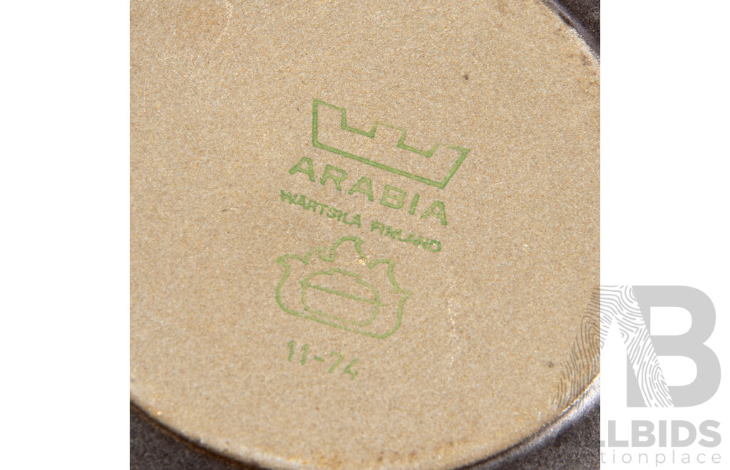 Mid Century Arabia Eight Piece Set Comprising Six Lidded Ramekins and Two Lidded Casseroles