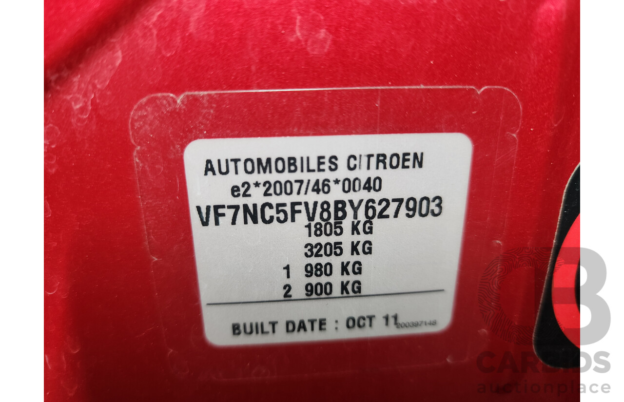 5/2012 Citroen C4 Exclusive Turbo B7 5d Hatchback Red 1.6L