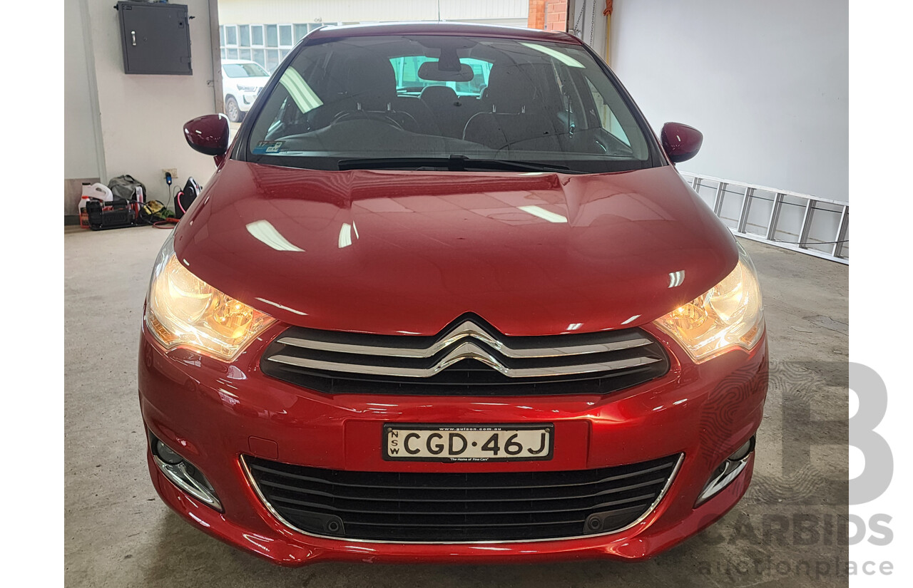 5/2012 Citroen C4 Exclusive Turbo B7 5d Hatchback Red 1.6L
