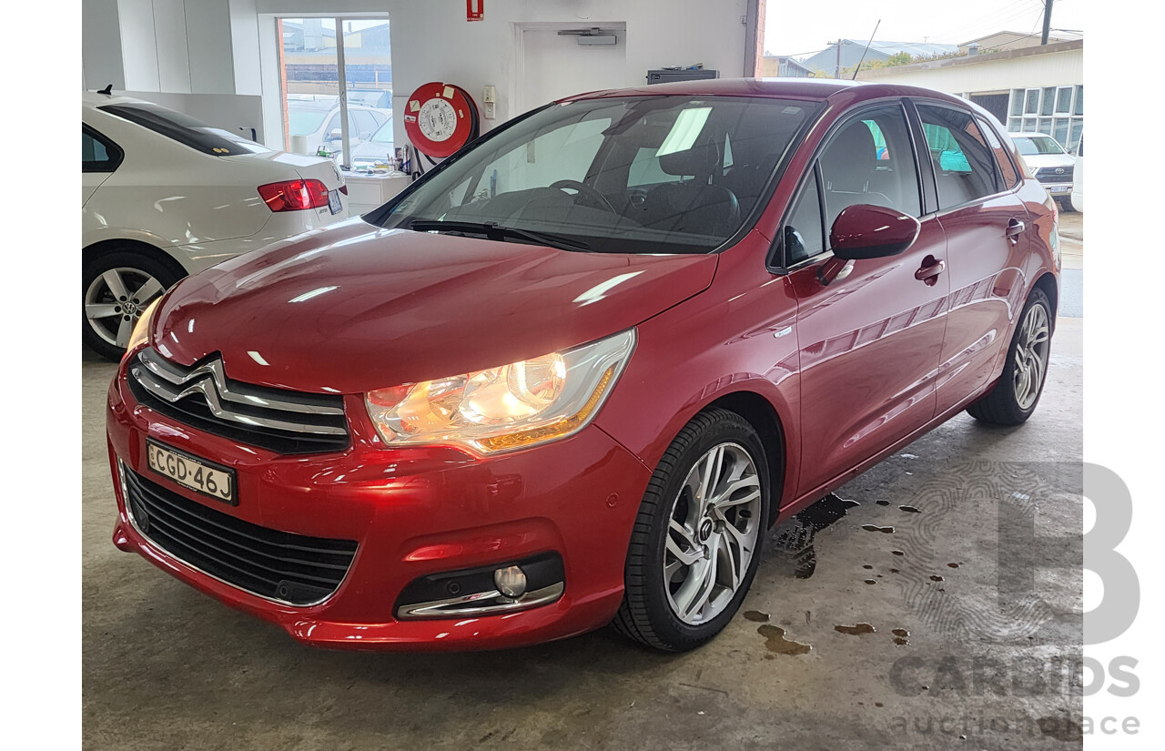 5/2012 Citroen C4 Exclusive Turbo B7 5d Hatchback Red 1.6L