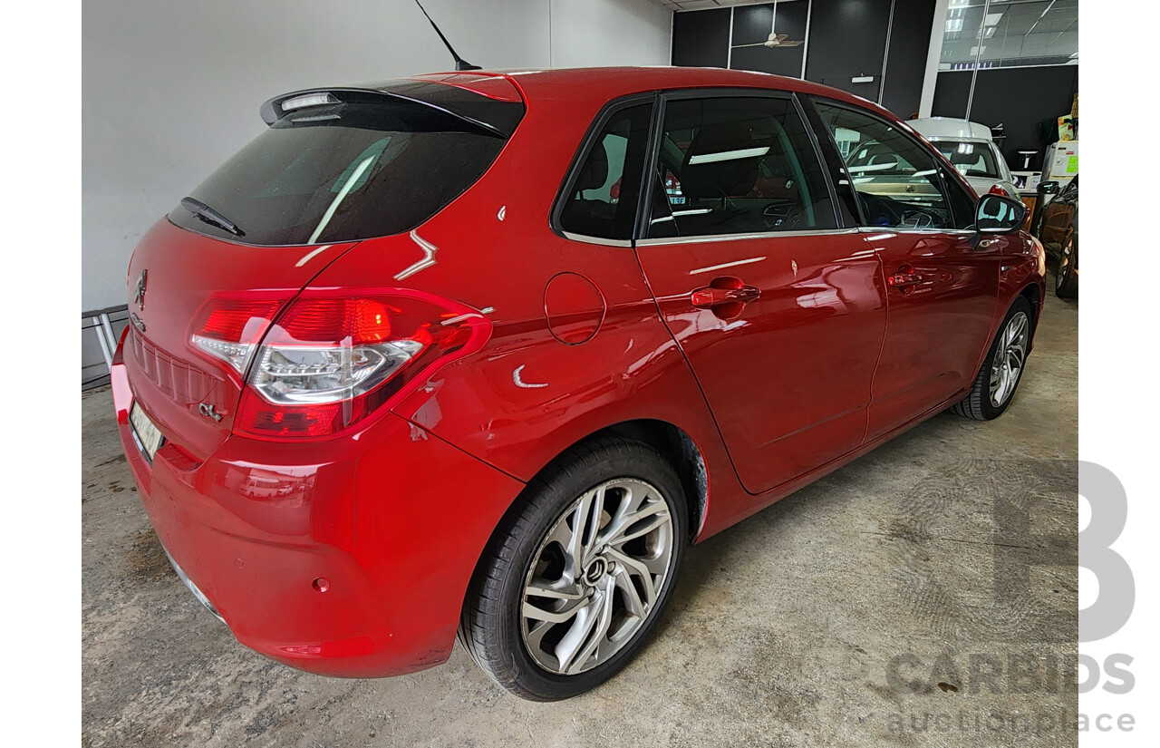 5/2012 Citroen C4 Exclusive Turbo B7 5d Hatchback Red 1.6L