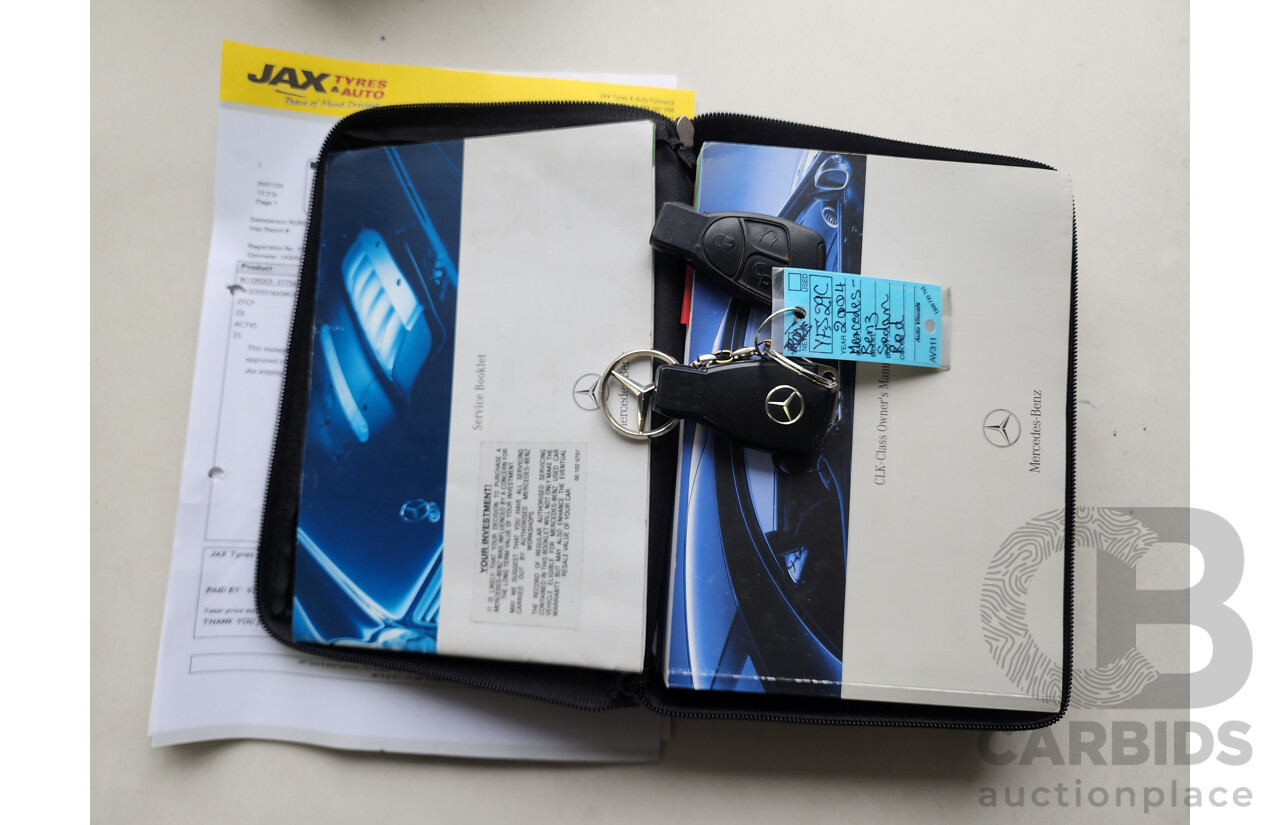 3/2004 Mercedes-Benz Clk320 Elegance C209 2d Coupe Red 3.2L