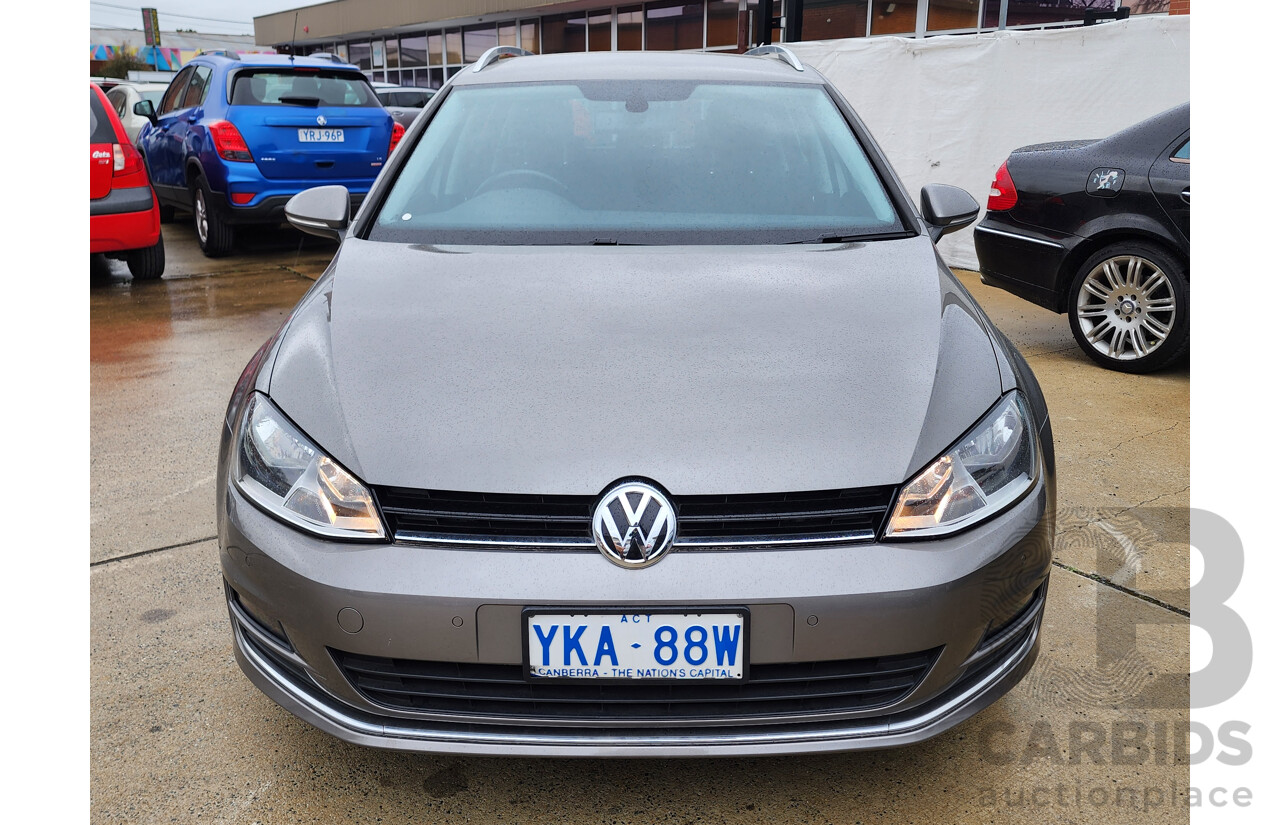 9/2014 Volkswagen Golf 118 TSI Comfortline AU 4d Wagon Grey 1.4L