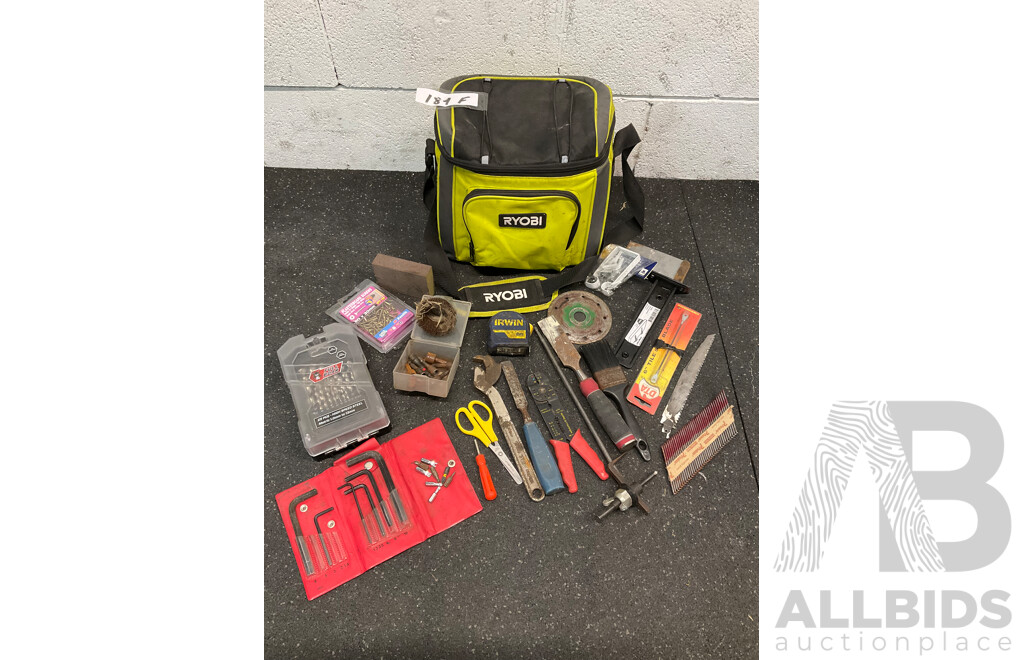 RYOBI Insulated Cooler Bag with Assorted Tools