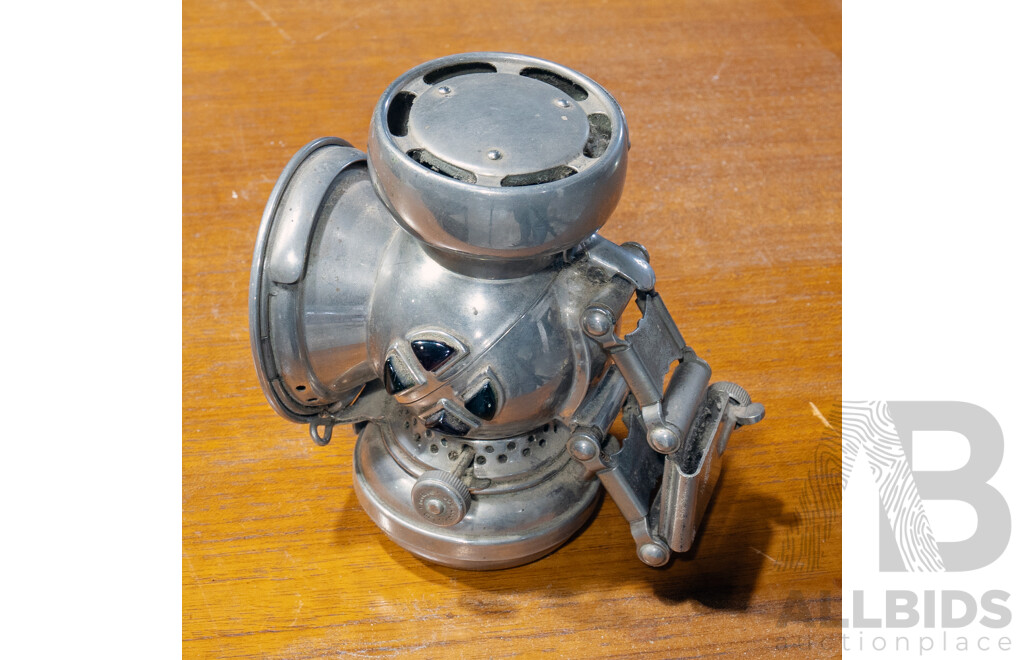 Vintage Kerosene Powered Mediophote Bike Light by I.O.S Lucas