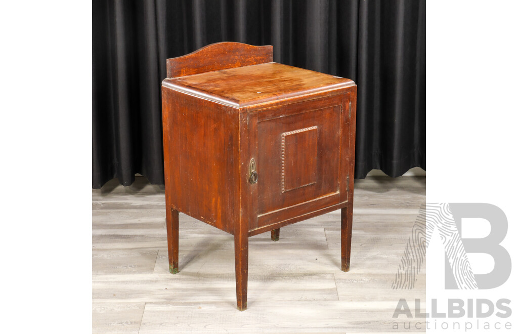 Art Deco Oak Pot Cupboard