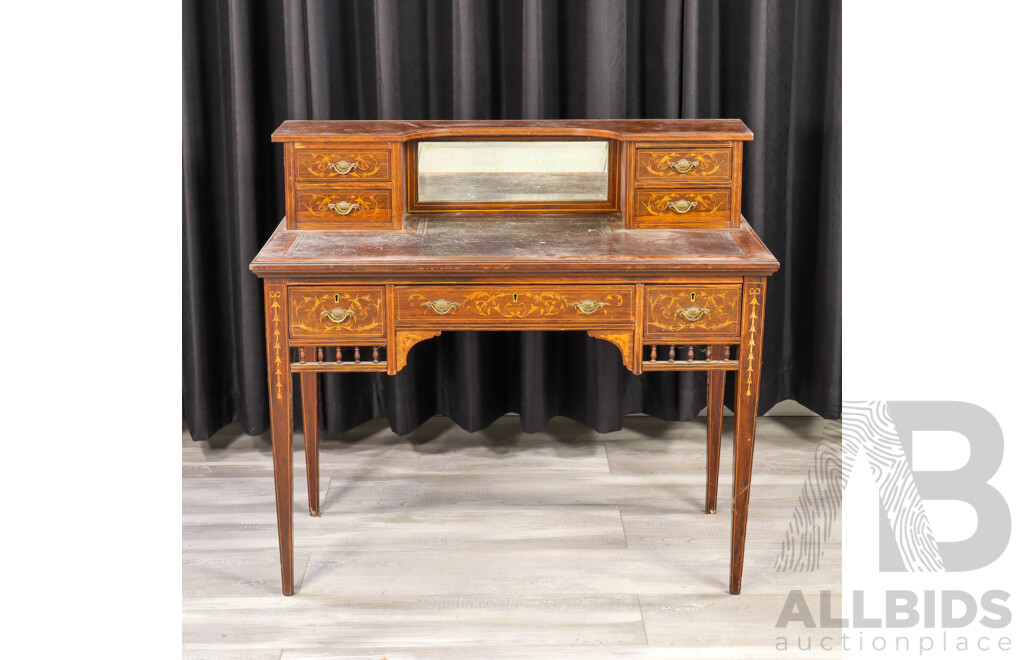 Early Victorian Rosewood Ladies Writing Desk