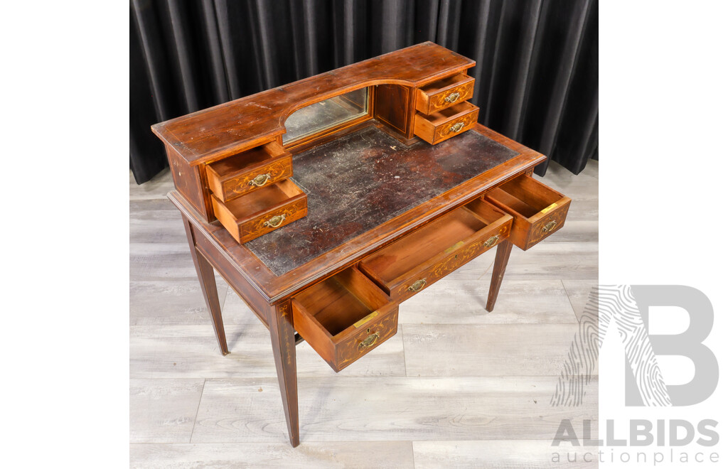 Early Victorian Rosewood Ladies Writing Desk