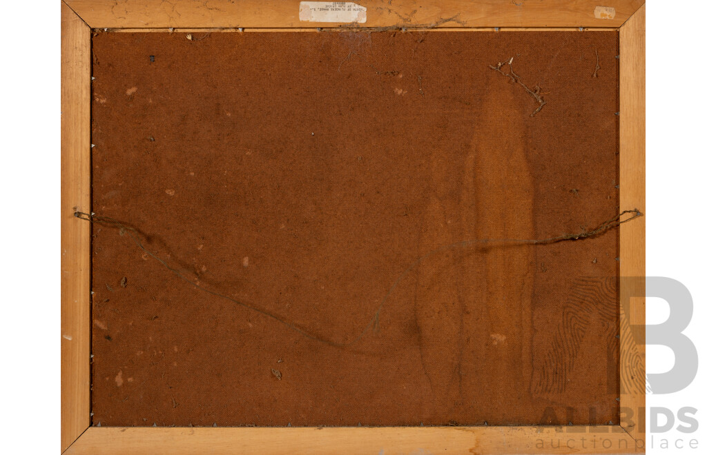 Alan Grieve, (20th Century, Australian, 1910-1970), North of Flinders Ranges, Nice Vintage Reproduction Print on Board of Original, 52 x 67 cm (frame)