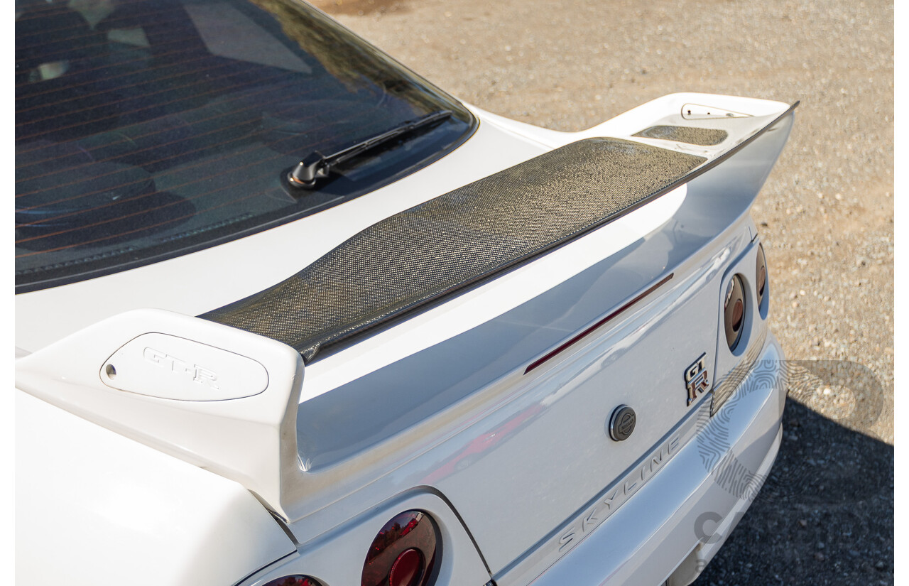 04/1997 Nissan Skyline R33 GT-R Series 3 BNR33 (AWD) 2d Coupe QM1 Polar White Turbo 2.6L - Modified 850hp+ - 05/2009 Import
