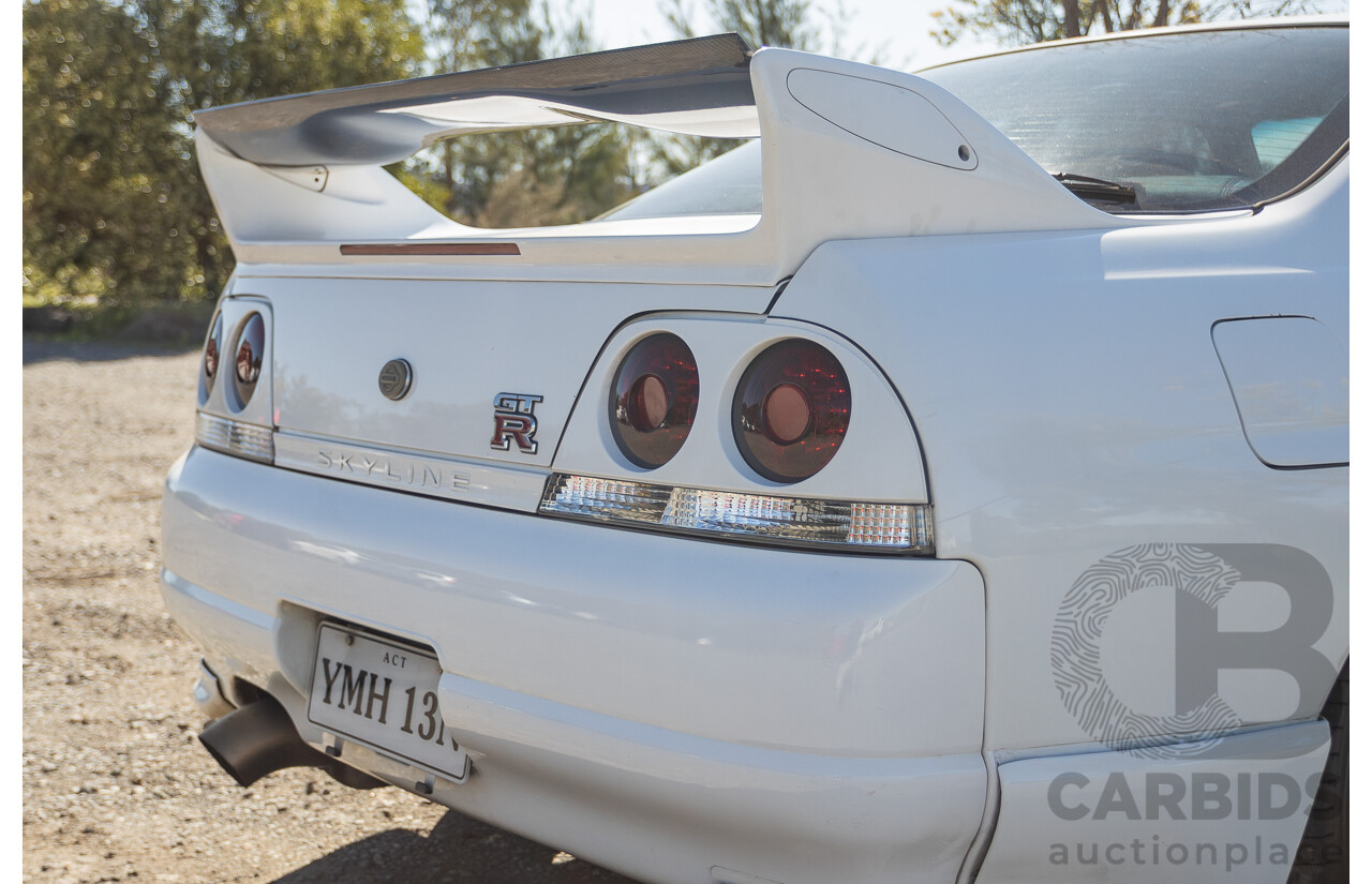 04/1997 Nissan Skyline R33 GT-R Series 3 BNR33 (AWD) 2d Coupe QM1 Polar White Turbo 2.6L - Modified 850hp+ - 05/2009 Import