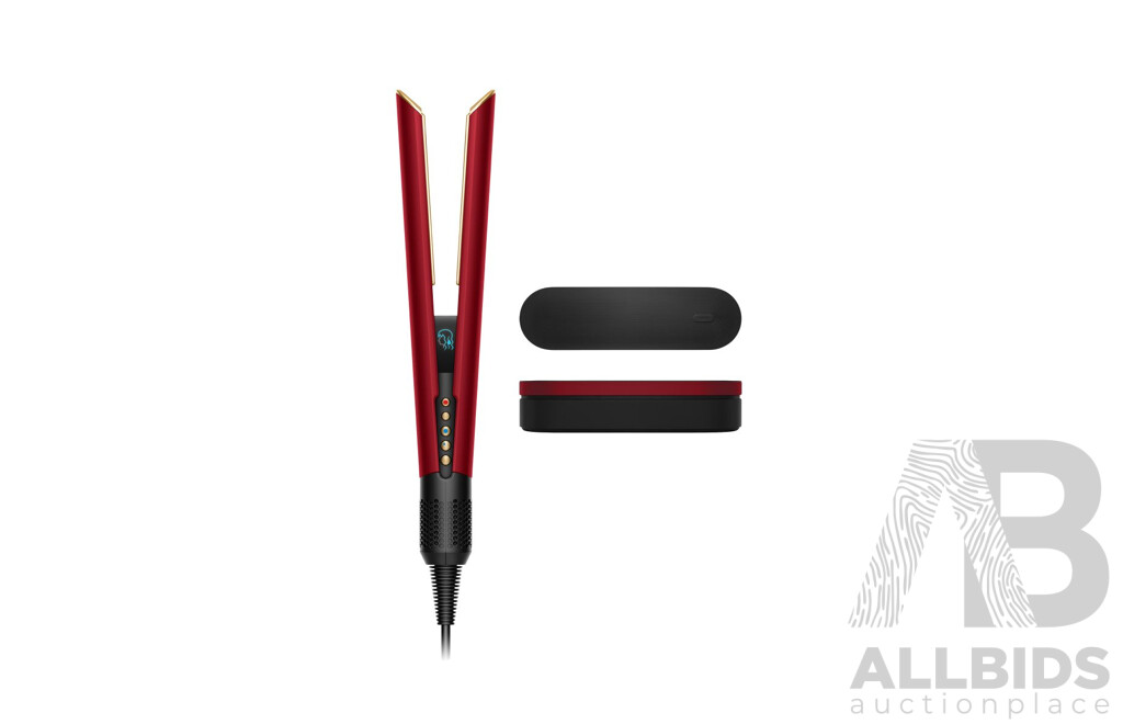 Dyson Airstrait (596930) Straightener and Dryer (Red Velvet/Gold)- ORP $749 (Includes 1 Year Warranty From Dyson)