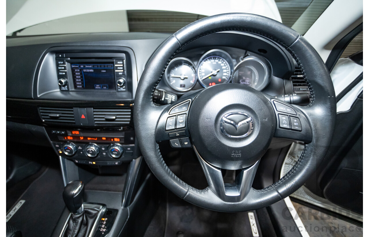 6/2014 Mazda CX-5 Grand Tourer (AWD) MY13 Upgrade 4d Wagon White Turbo Diesel 2.2L