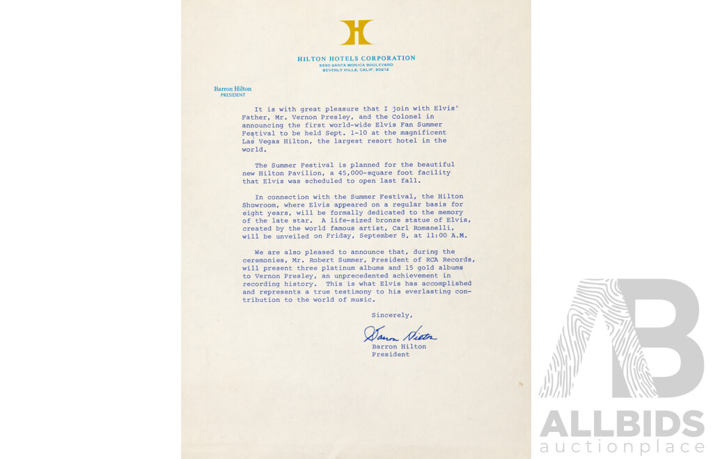 Elvis Presley - Elvis Concert Photo Album, Deluxe Volume 'A', 1977