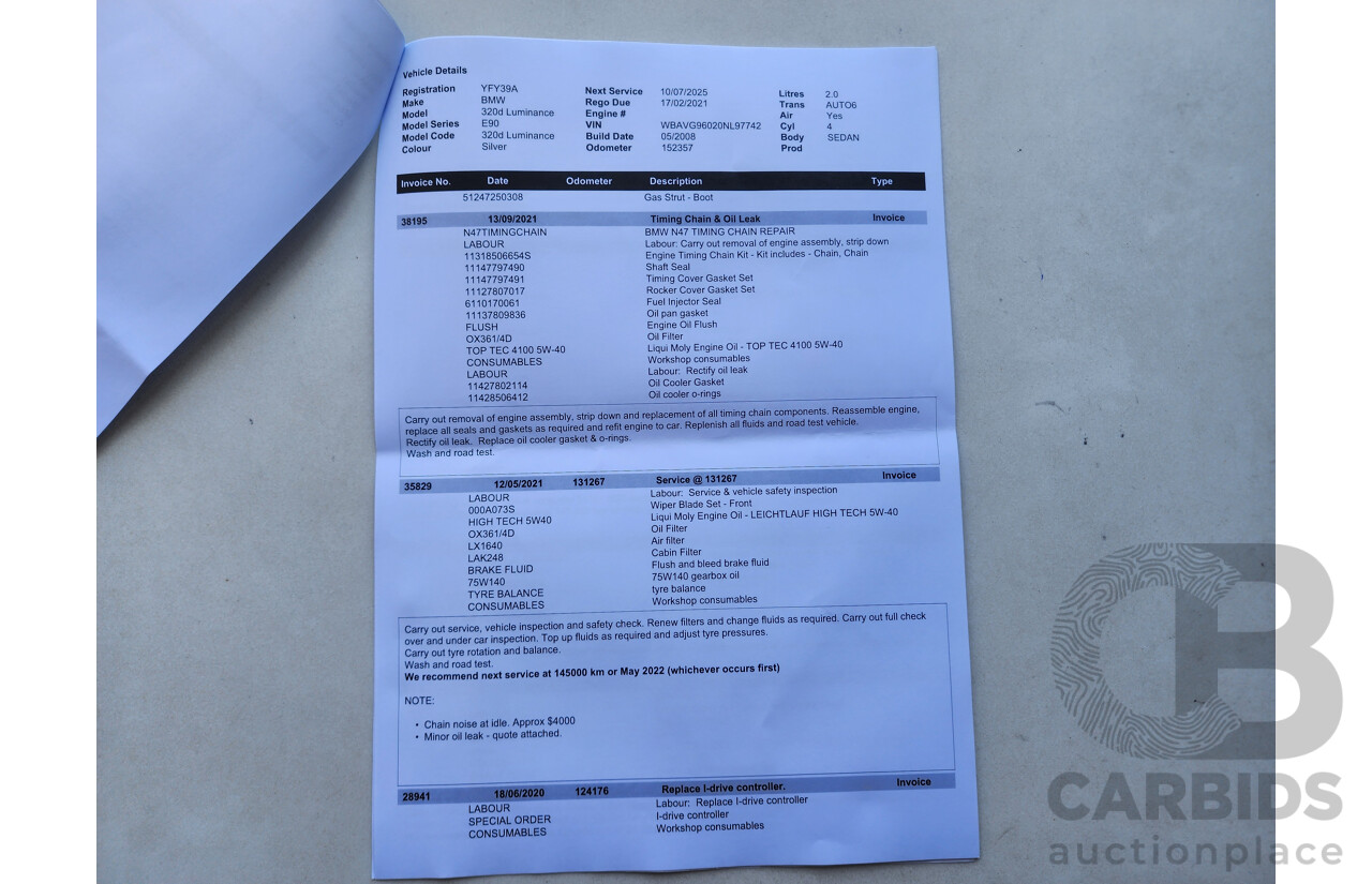 5/2008 Bmw 3 20d E90 08 UPGRADE 4d Sedan Silver 2.0L