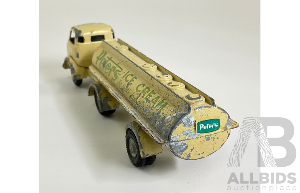 Vintage Diecast Micro Models Commer Tanker, Peters Ice Cream