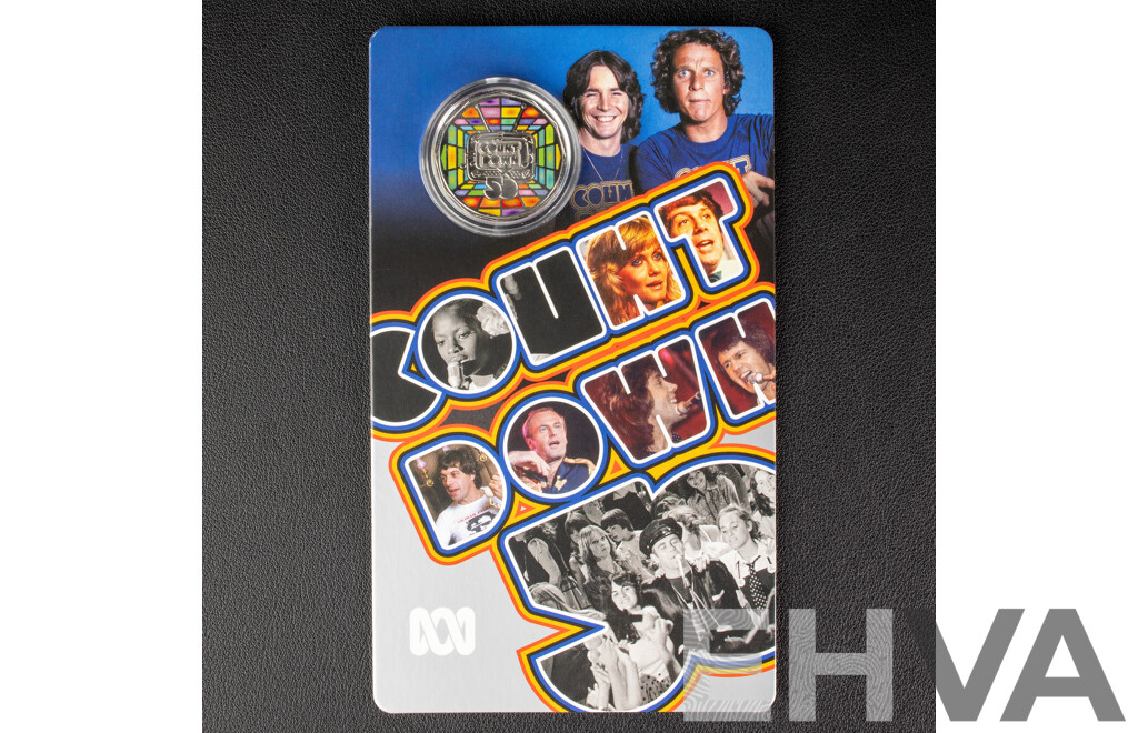 Australian RAM Coloured Fifty Cent, Count Down 50th Anniversary