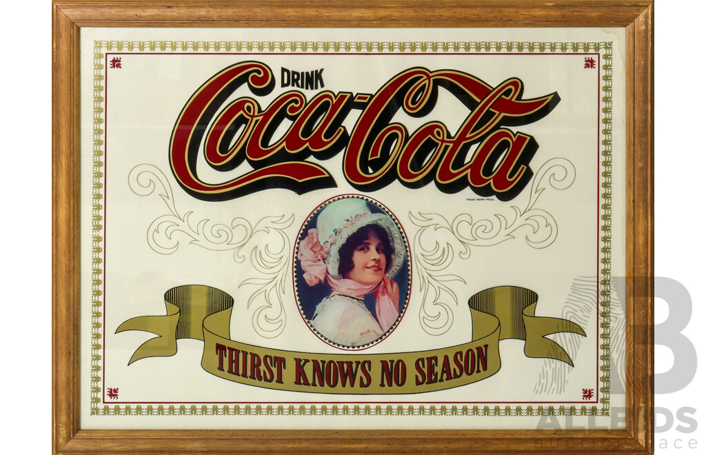 Early Coca-Cold Advert on Glass