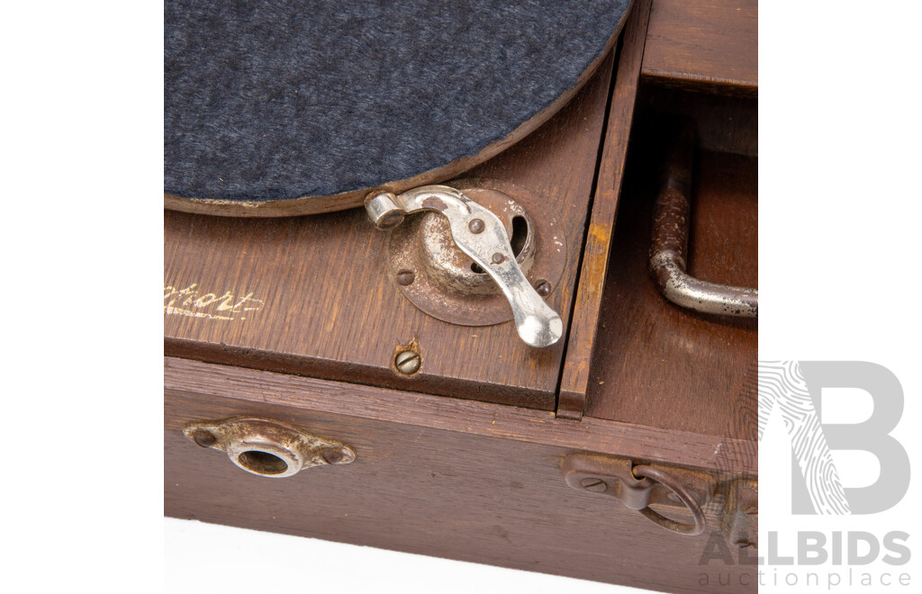 Antique Rexoport Portable Gramophone Player, Made in Australia