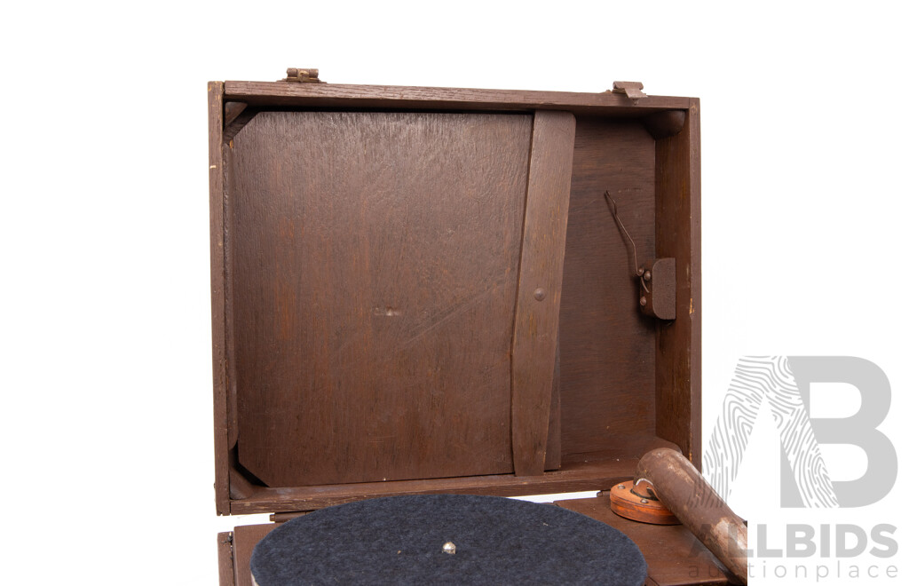 Antique Rexoport Portable Gramophone Player, Made in Australia