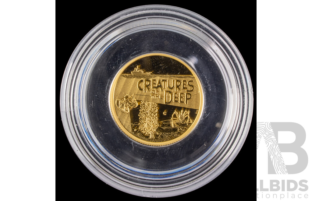 Australian RAM 2023 Gold Ten Dollar Coin, C Mint Mark, Creatures of the Deep - Gold Coral .999