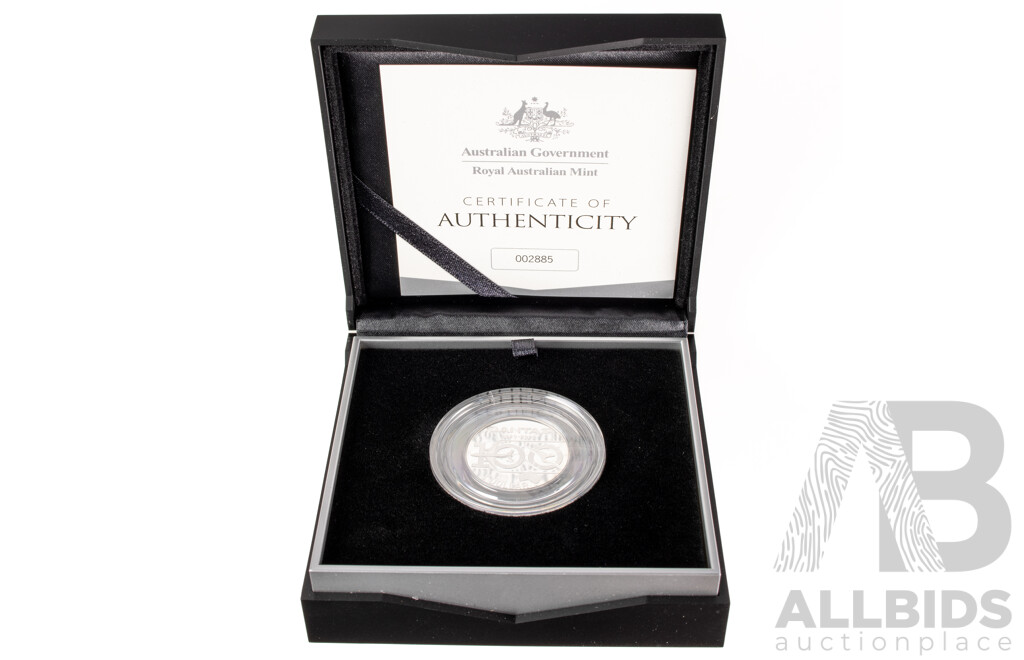 Australian RAM 2020 Silver Proof One Dollar Coin, Qantas Centenary Celebrating One Hundred Years 1920-2020  .999