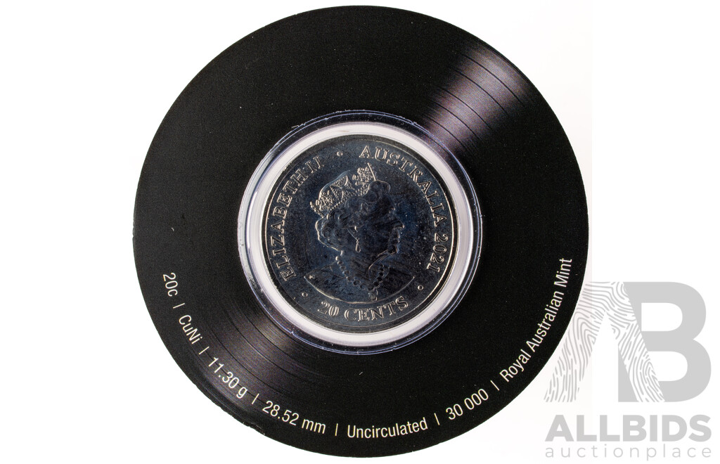 Australian RAM 2021 AC/DC Seven Twenty Cent Coin Box Set