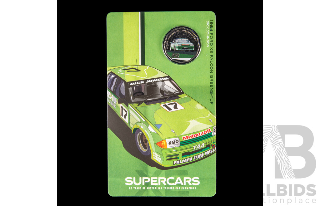 Australian RAM 2020 Nine Fifty Cent Coin Supercars Set, 60 Years of Australian Touring Car Chapionship