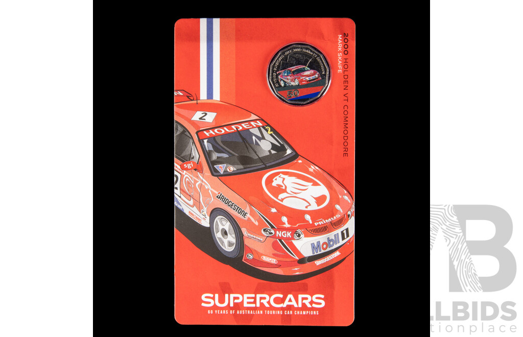 Australian RAM 2020 Nine Fifty Cent Coin Supercars Set, 60 Years of Australian Touring Car Chapionship