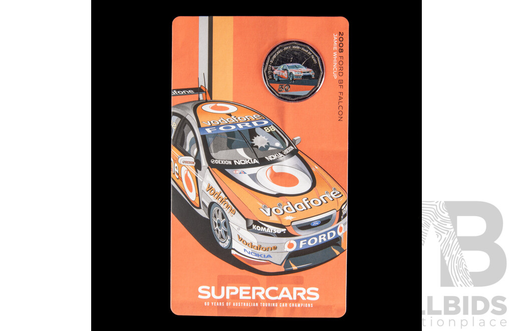 Australian RAM 2020 Nine Fifty Cent Coin Supercars Set, 60 Years of Australian Touring Car Chapionship