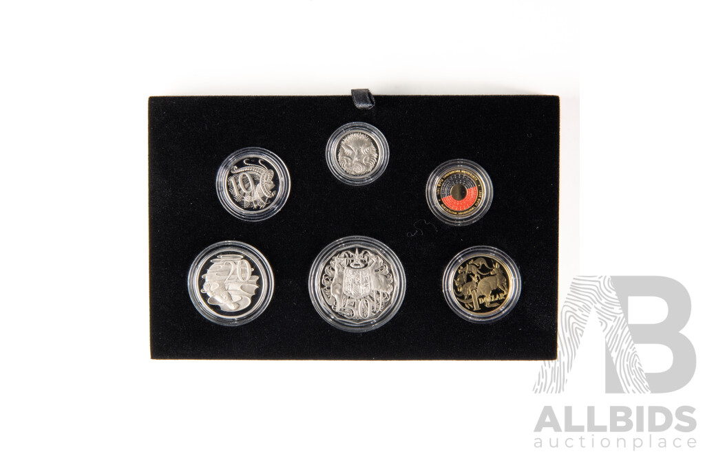 Australian RAM 2021 Six Proof Coin Set, 50th Anniversary of the Aboriginal Flag