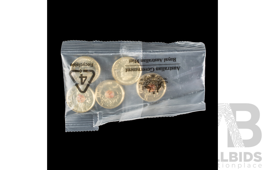 Fifteen Australian RAM 2022 UNC Two Dollar Coins Including 2020 75 Years End of WW2, 2022 75 Years Peace Keeping, 2020 Firefighters