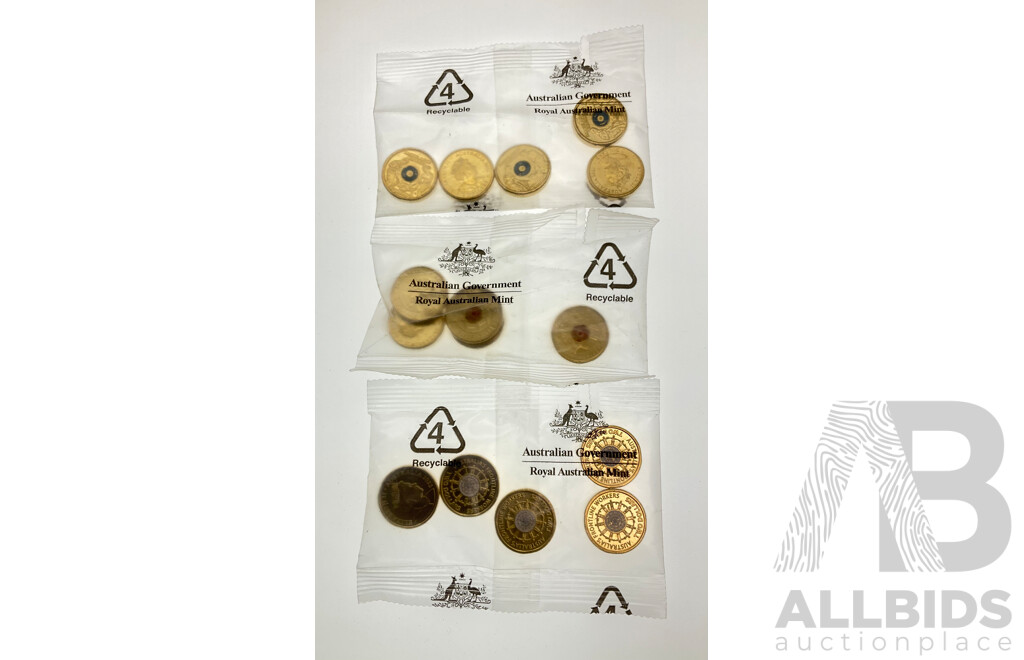 Fifteen Australian RAM Commemorative Two Dollar Coins Including 2021 Ambulance Workers, 2020 Firefighters, 2022 Front Line Workers