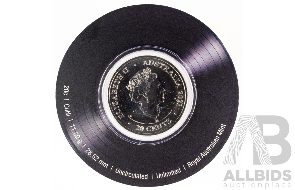 Australian RAM 2021 AC/DC Seven Twenty Cent Coin Box Set