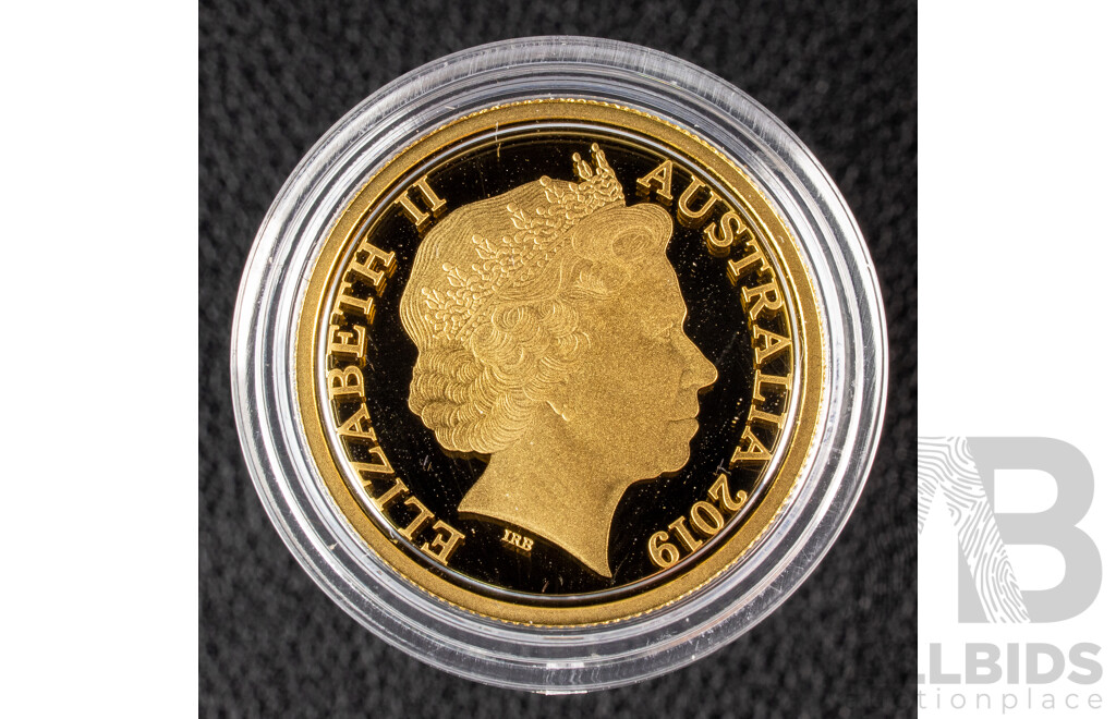 Australian RAM 2019 Twenty Five Dollar Gold Proof Coin, Lunar Series II - Year of the Pig .999
