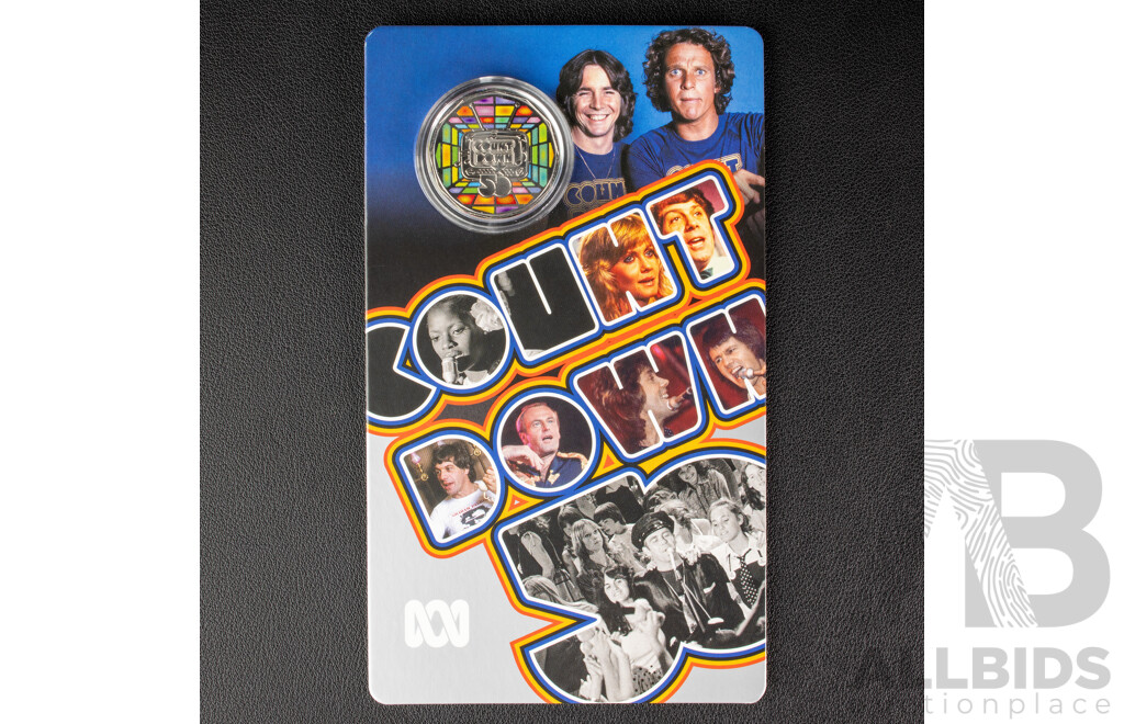 Australian RAM Coloured Fifty Cent, Count Down 50th Anniversary