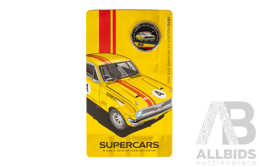 Australian RAM 2020 Nine Fifty Cent Coin Supercars Set, 60 Years of Australian Touring Car Championship