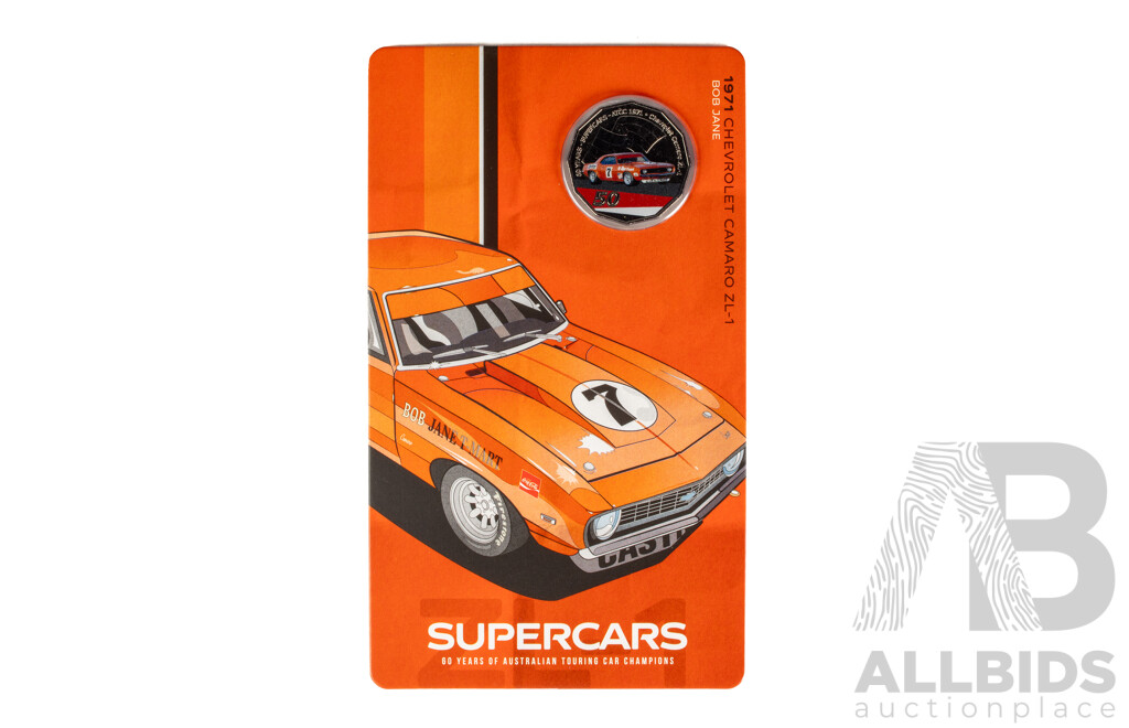 Australian RAM 2020 Nine Fifty Cent Coin Supercars Set, 60 Years of Australian Touring Car Championship