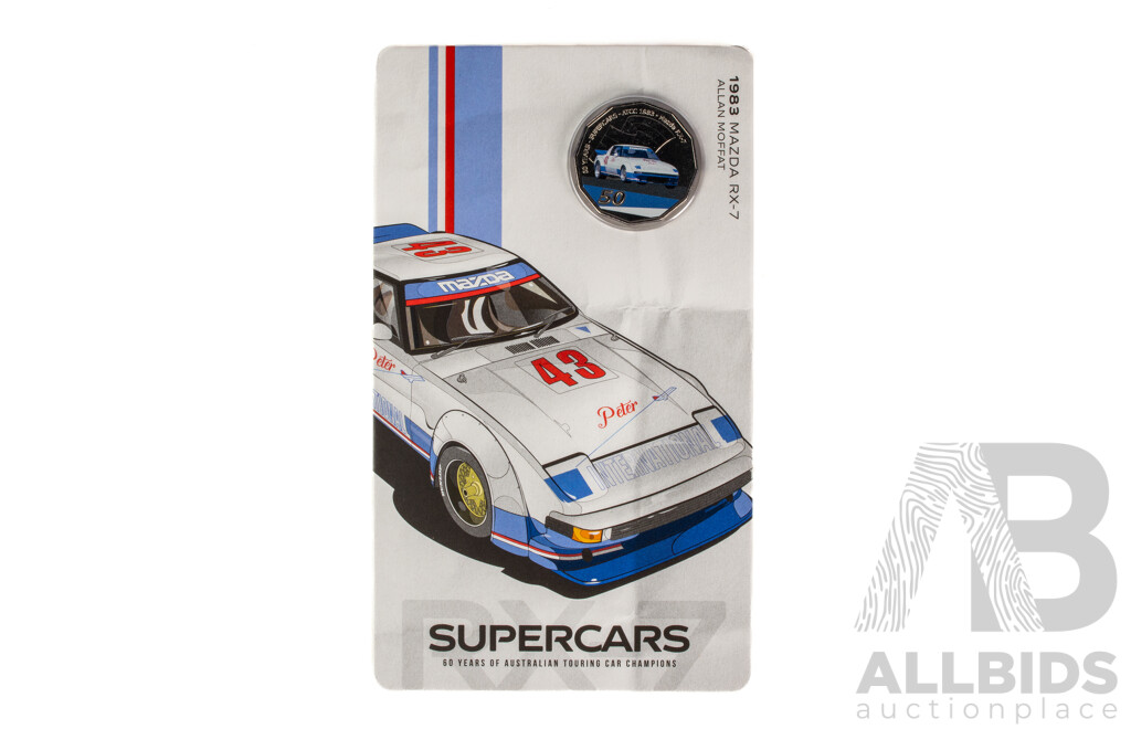 Australian RAM 2020 Nine Fifty Cent Coin Supercars Set, 60 Years of Australian Touring Car Championship