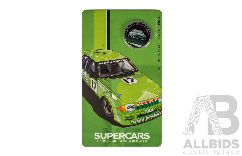 Australian RAM 2020 Nine Fifty Cent Coin Supercars Set, 60 Years of Australian Touring Car Championship