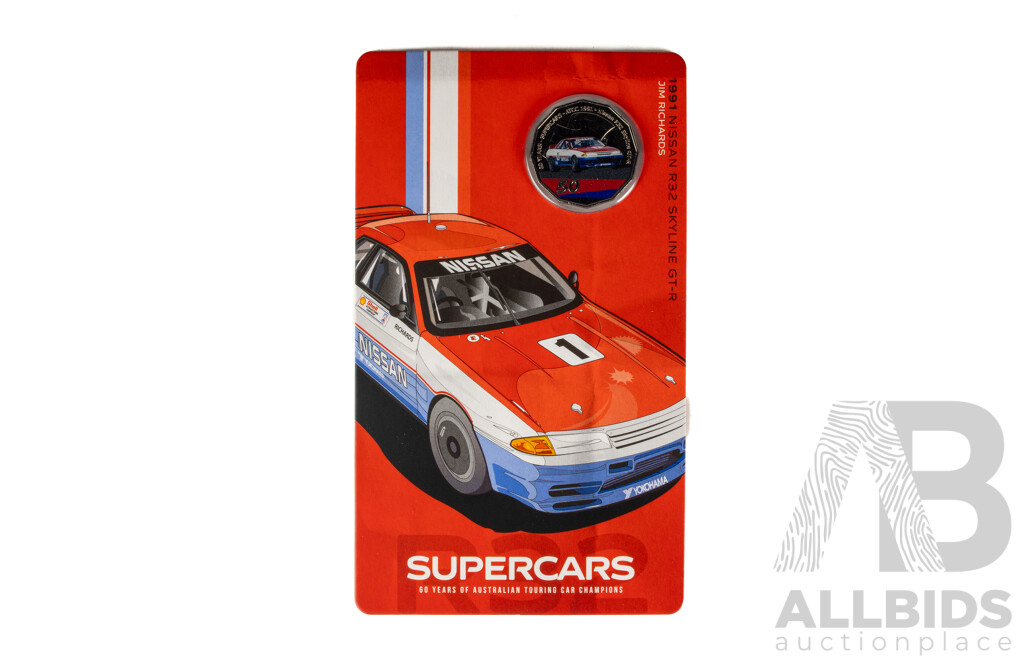 Australian RAM 2020 Nine Fifty Cent Coin Supercars Set, 60 Years of Australian Touring Car Championship