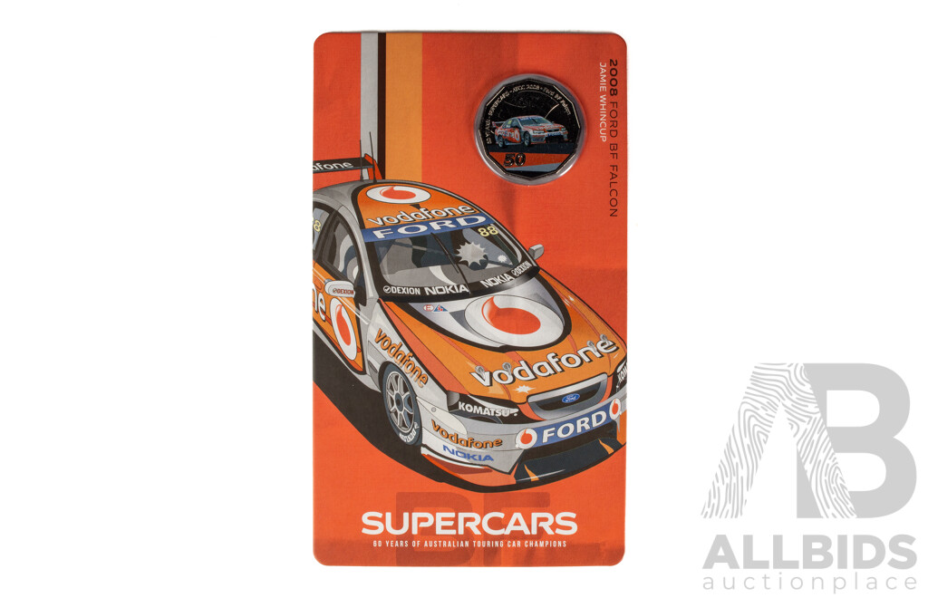 Australian RAM 2020 Nine Fifty Cent Coin Supercars Set, 60 Years of Australian Touring Car Championship