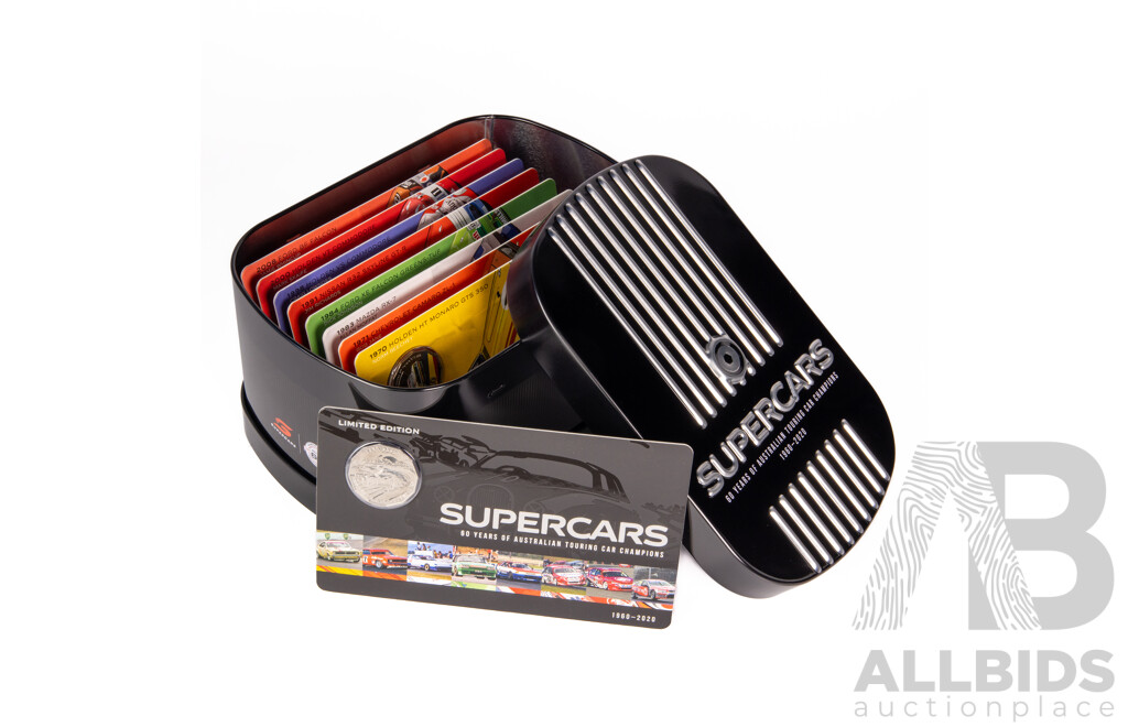 Australian RAM 2020 Nine Fifty Cent Coin Supercars Set, 60 Years of Australian Touring Car Championship
