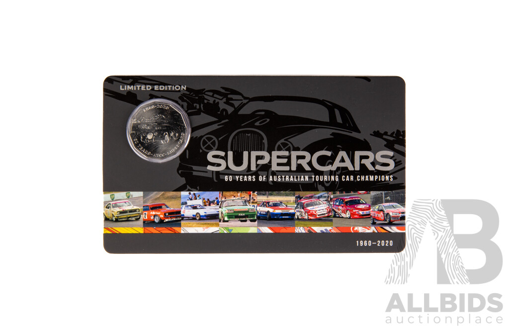 Australian RAM 2020 Nine Fifty Cent Coin Supercars Set, 60 Years of Australian Touring Car Championship