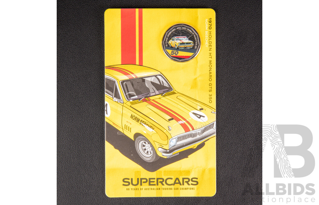Australian RAM 2020 Nine Fifty Cent Coin Supercars Set, 60 Years of Australian Touring Car Championship